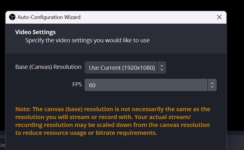 obs settings for 3