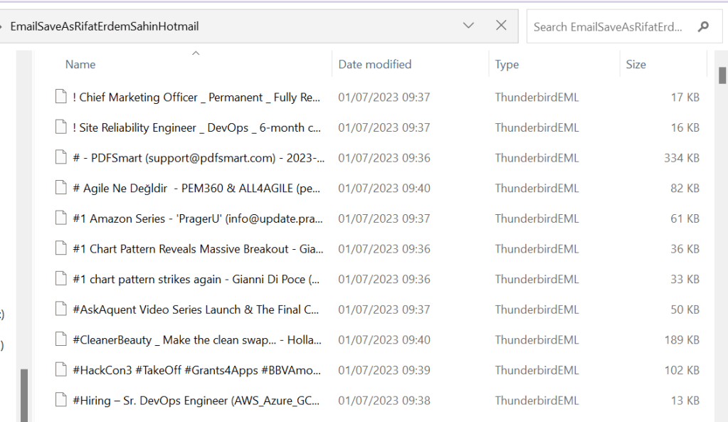 hotmail backup and 1
