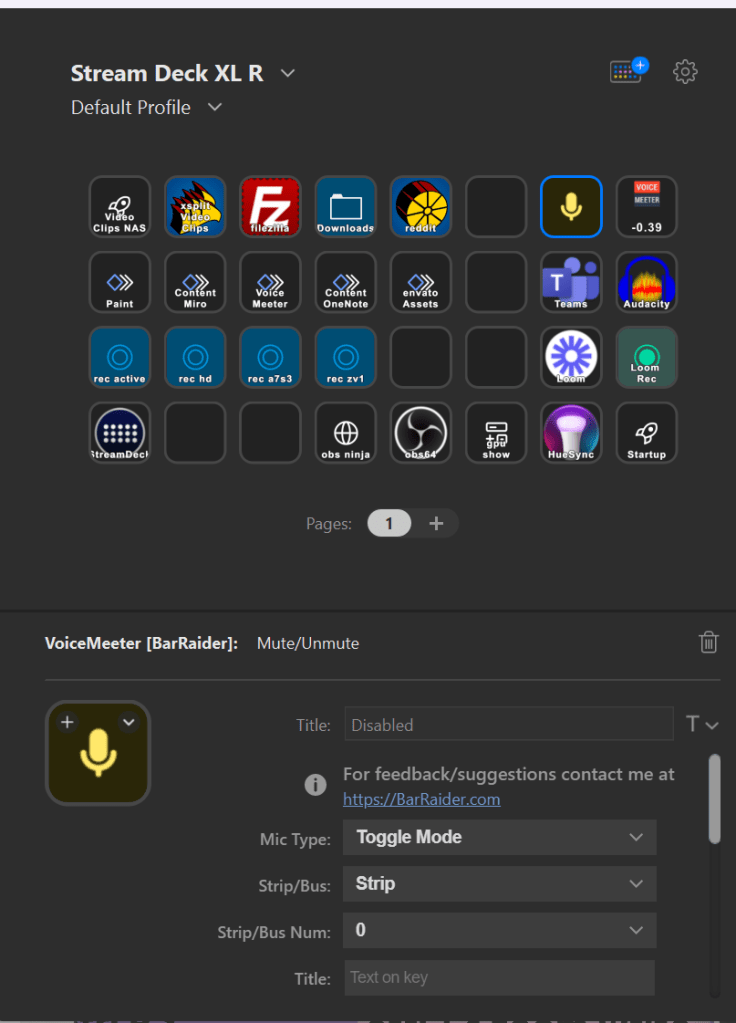 voicemeeter integration streamdeck 2