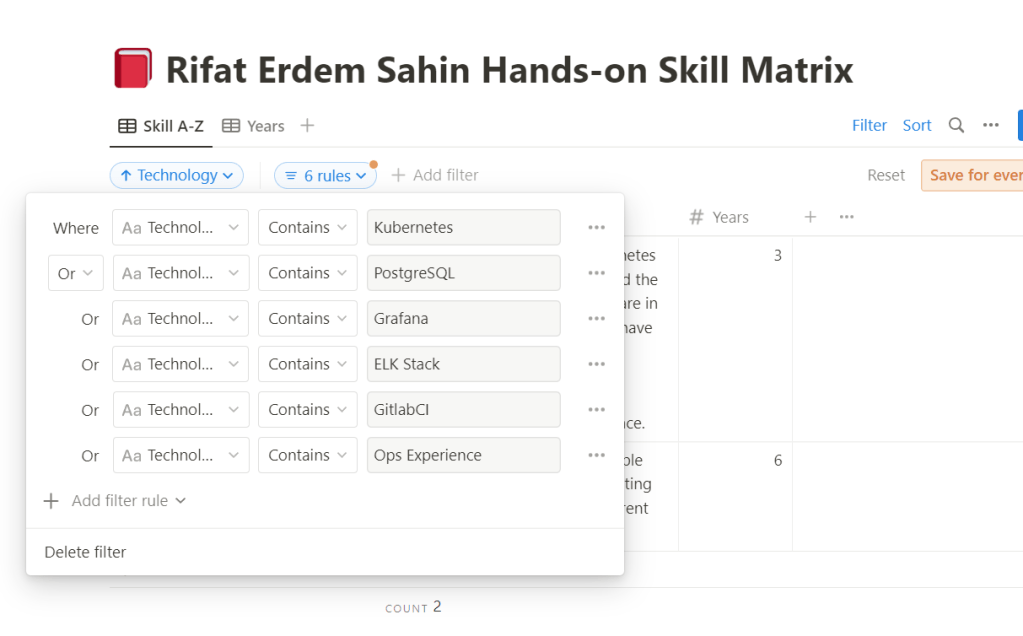 creating a skilset 2