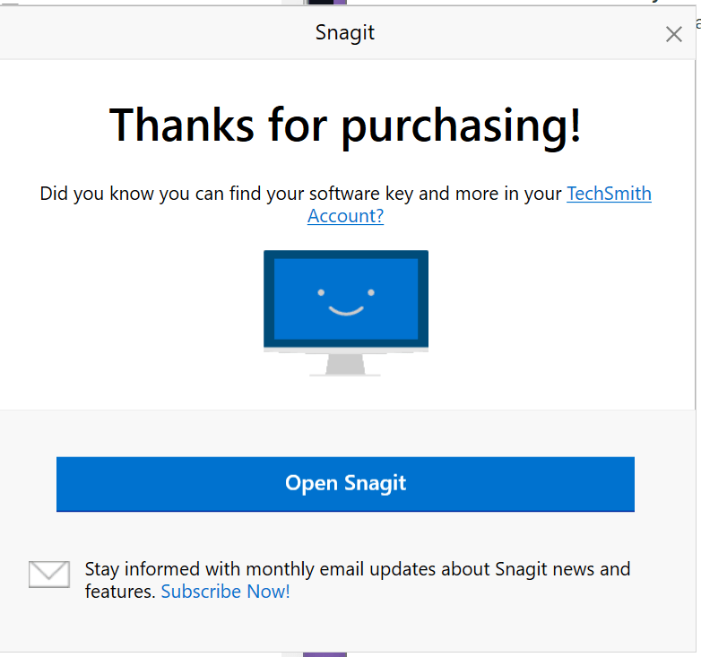 snagit reinstall hope 14