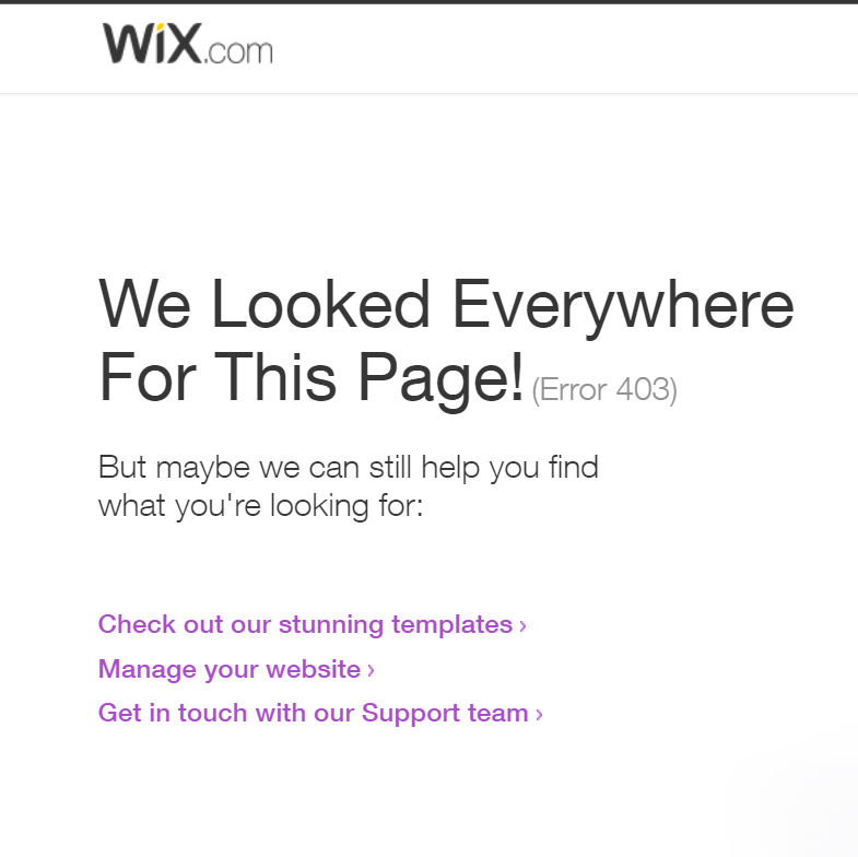 wix fails at 2