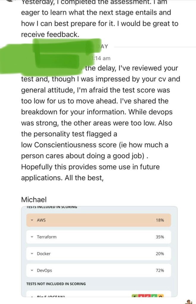 tech assessments stopped 1