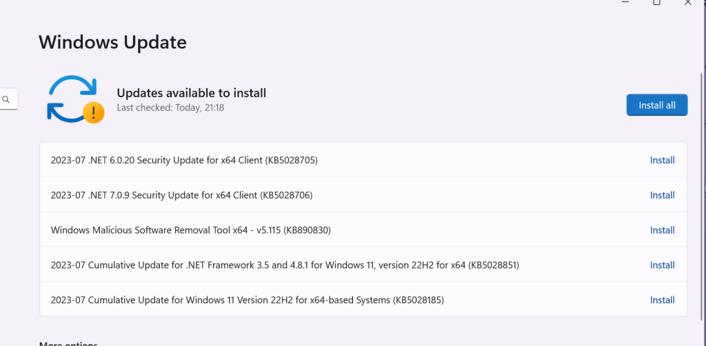 too many installs 1
