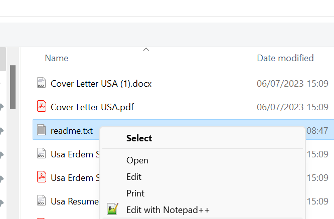 notepad for an 1