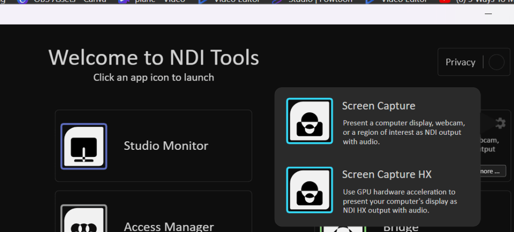 ndi enable on 1