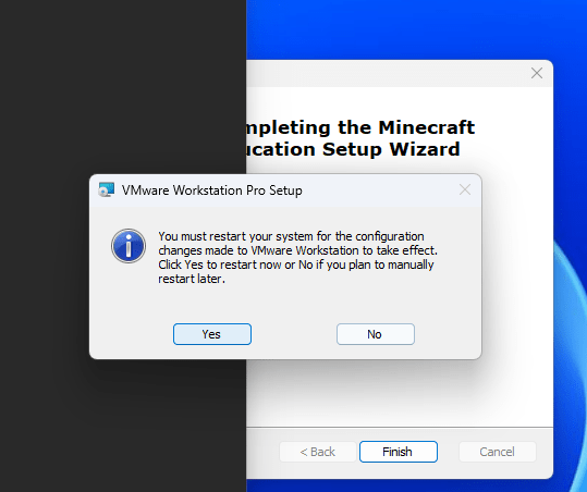 reinstalling the windows 115
