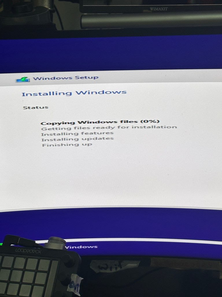 reinstalling the windows 14