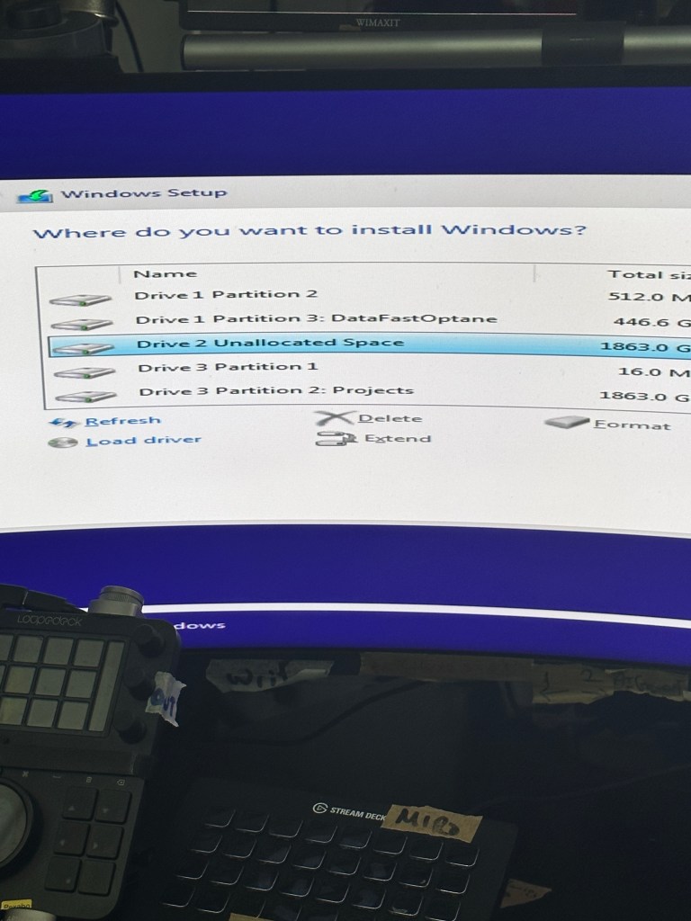 reinstalling the windows 15