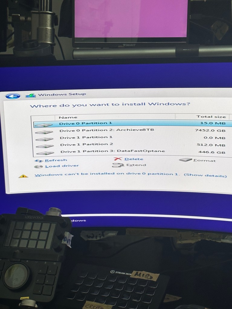 reinstalling the windows 18