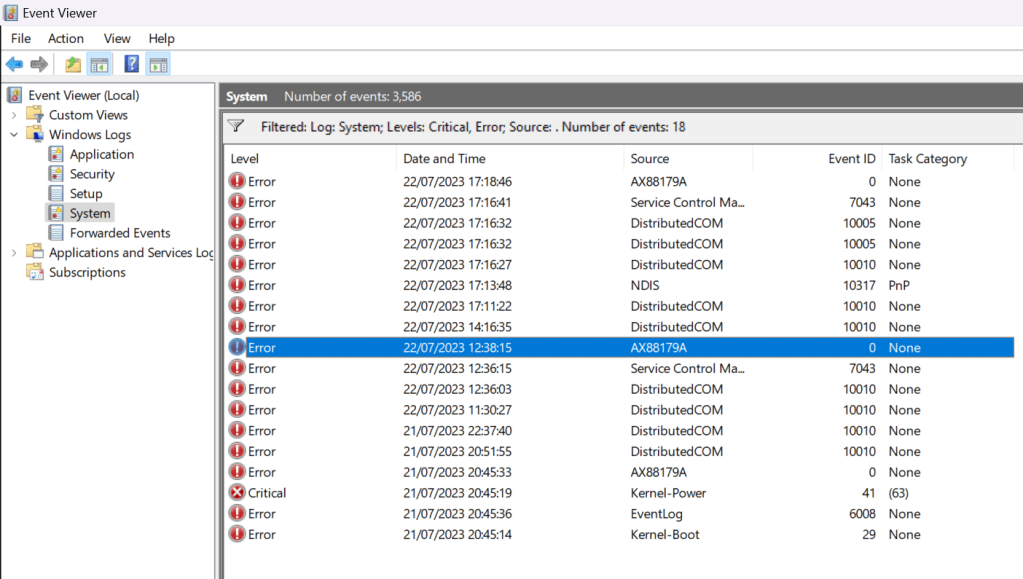 reinstalling the windows 268