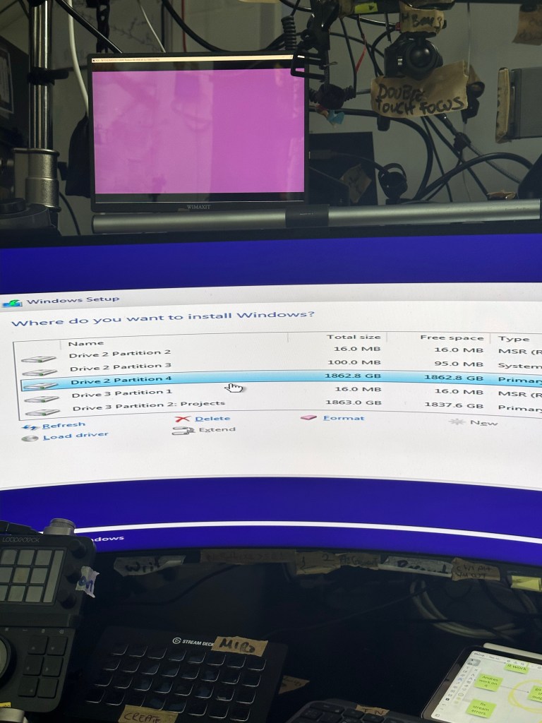 reinstalling the windows 5
