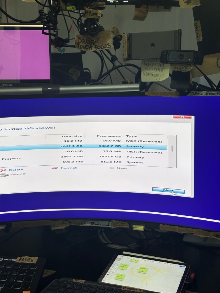 reinstalling the windows 66