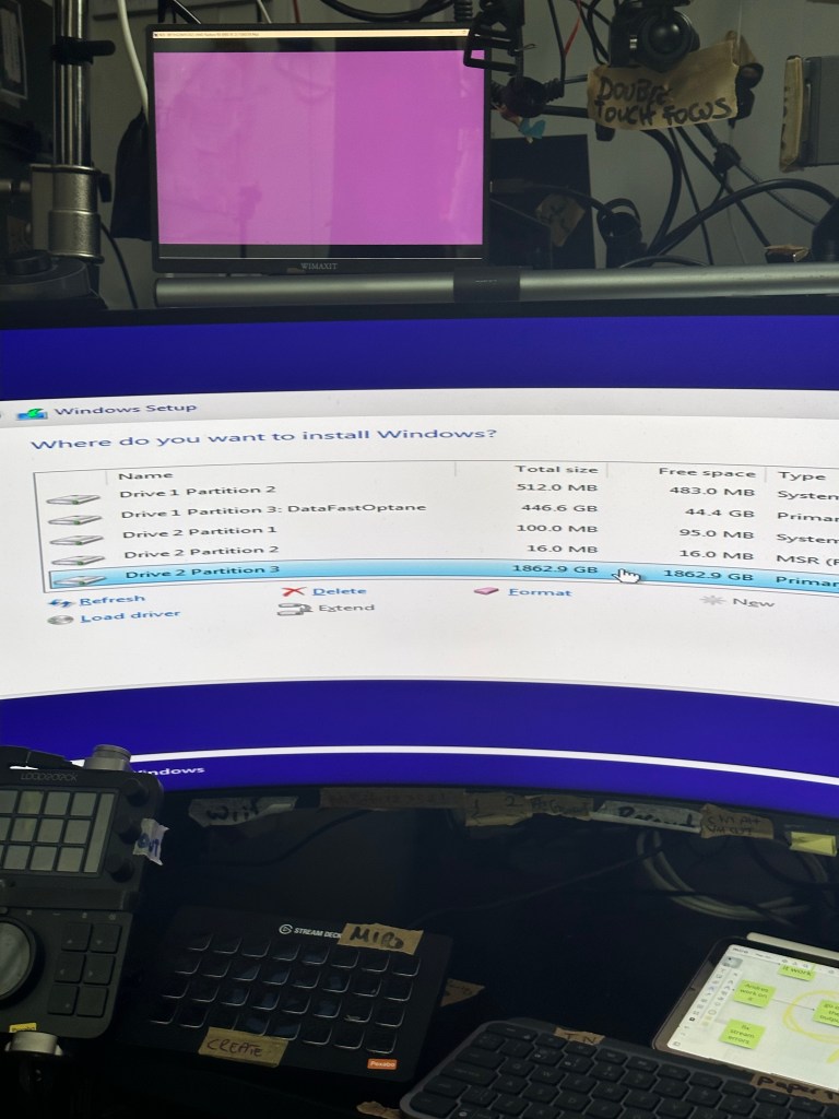 reinstalling the windows 9