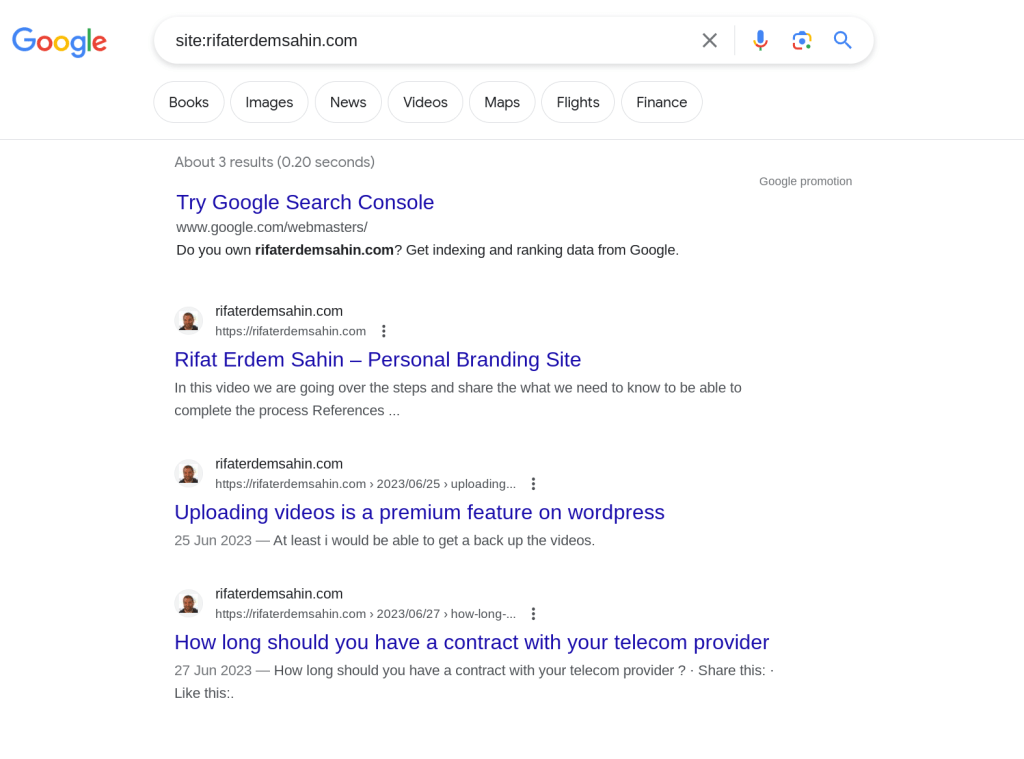 google started indexing 1