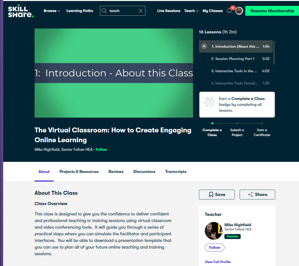 a new course 1