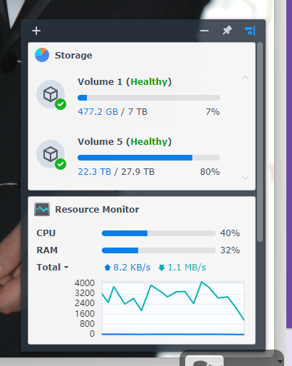 synology checks for 1
