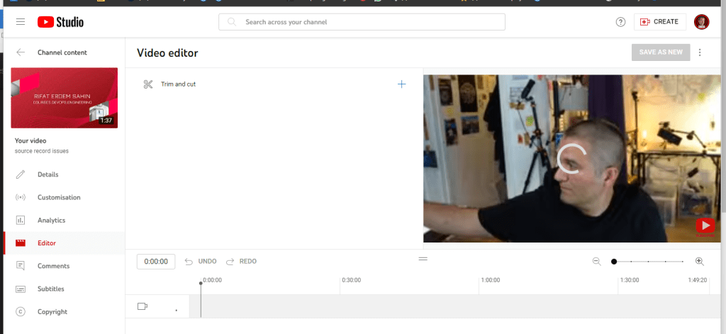 youtube video editor 1