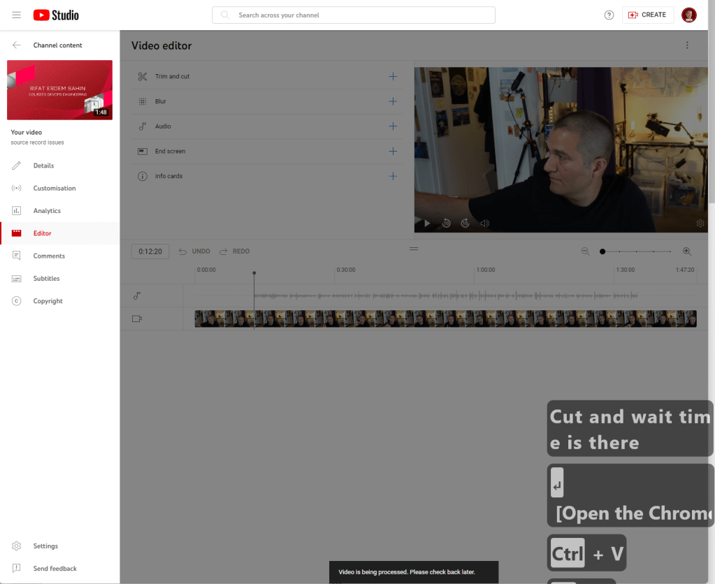 youtube video editor 3