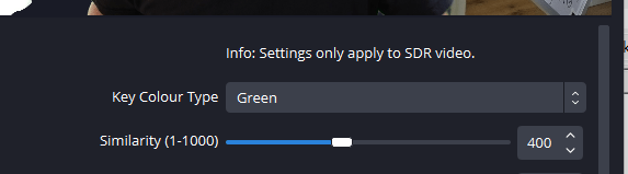 green screen with 10