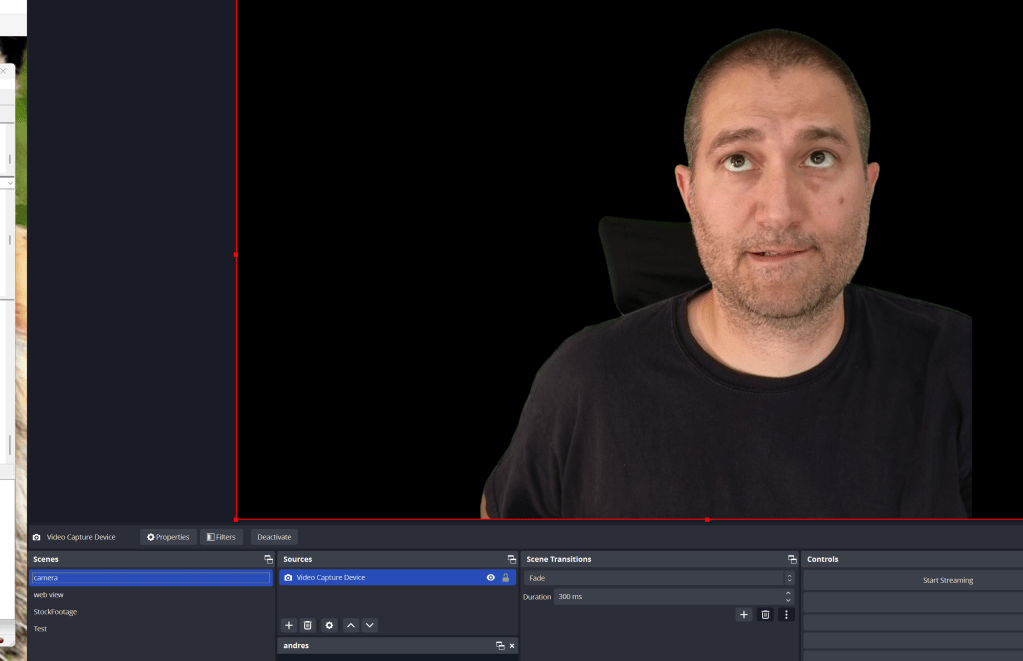 green screen with 4