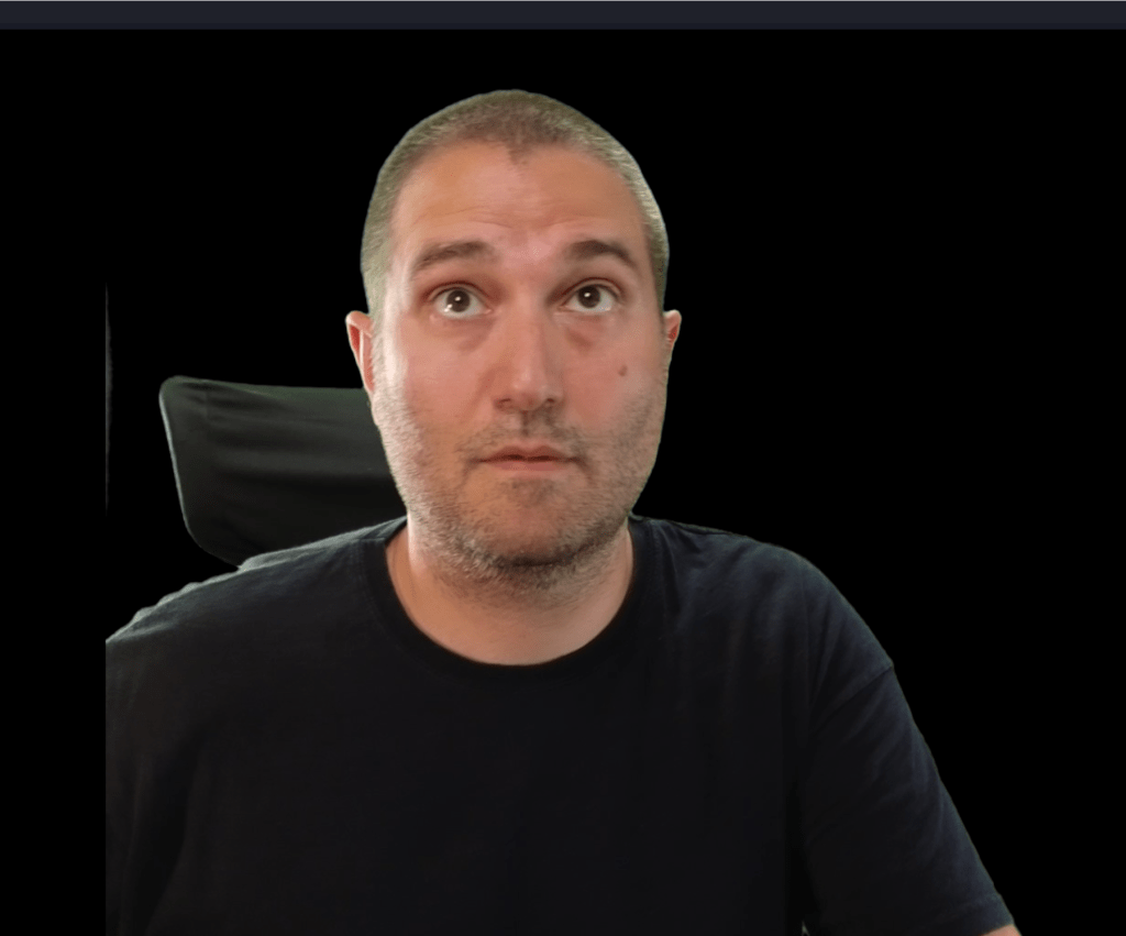 green screen with 6