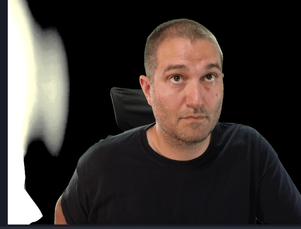 green screen with 7