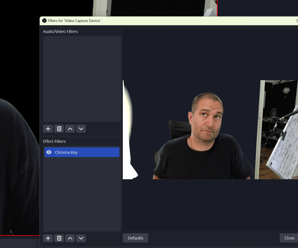 green screen with 8