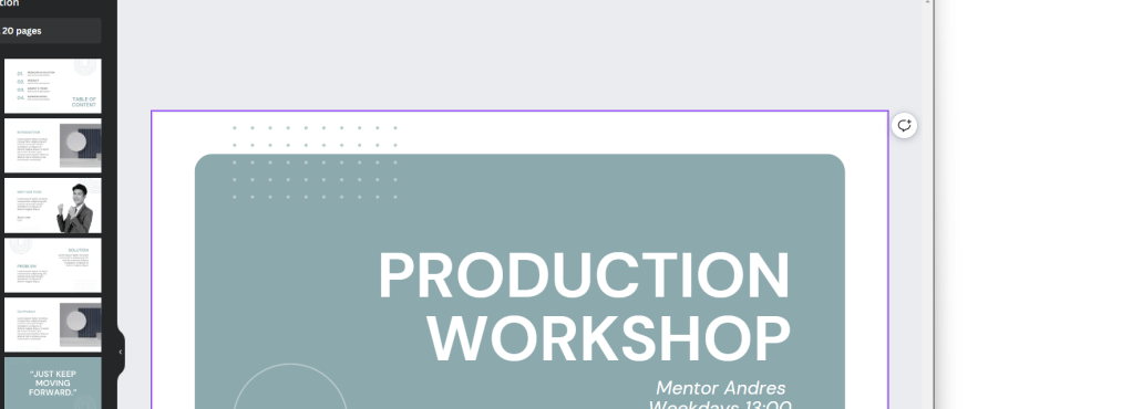 video production mentoring 1