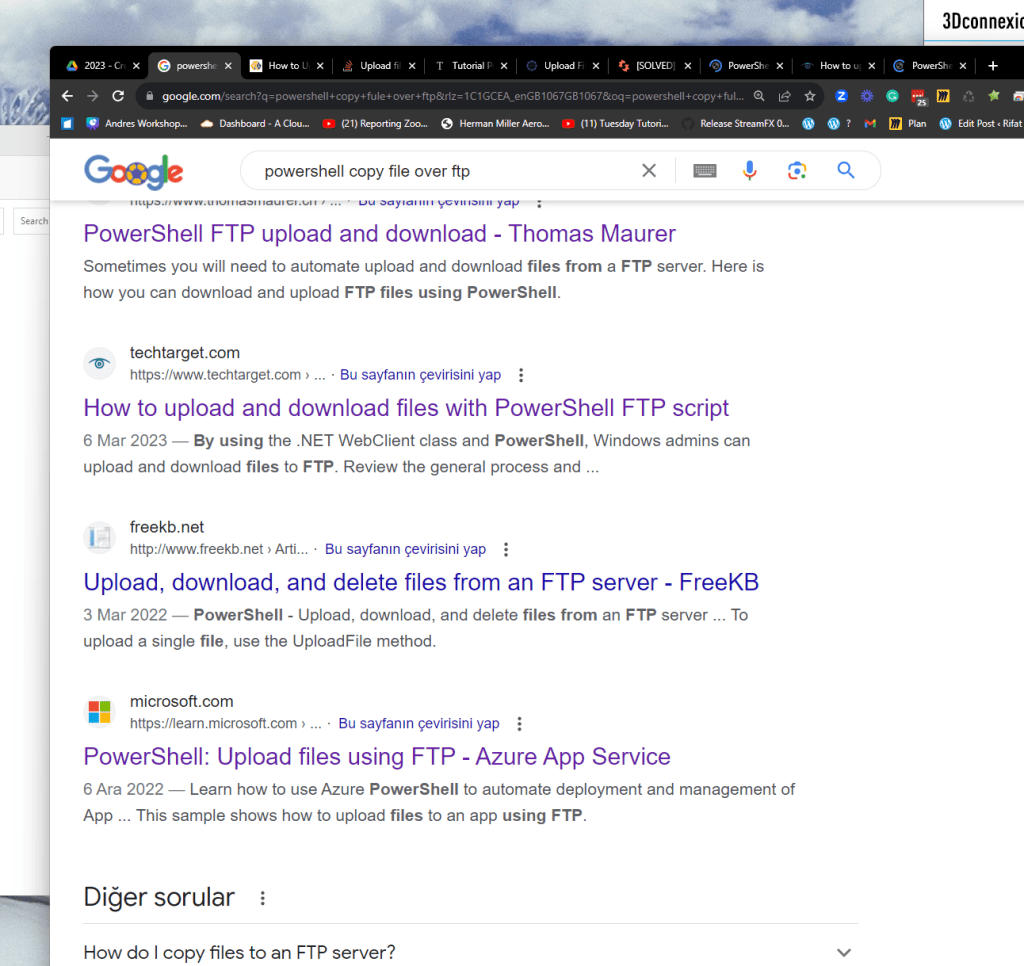 ftp upload the 8