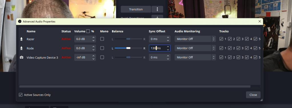 fixing obs audio 9