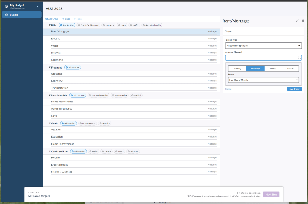 ynab and budgeting 1