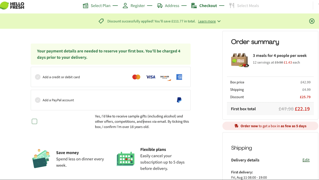 hello fresh to 1