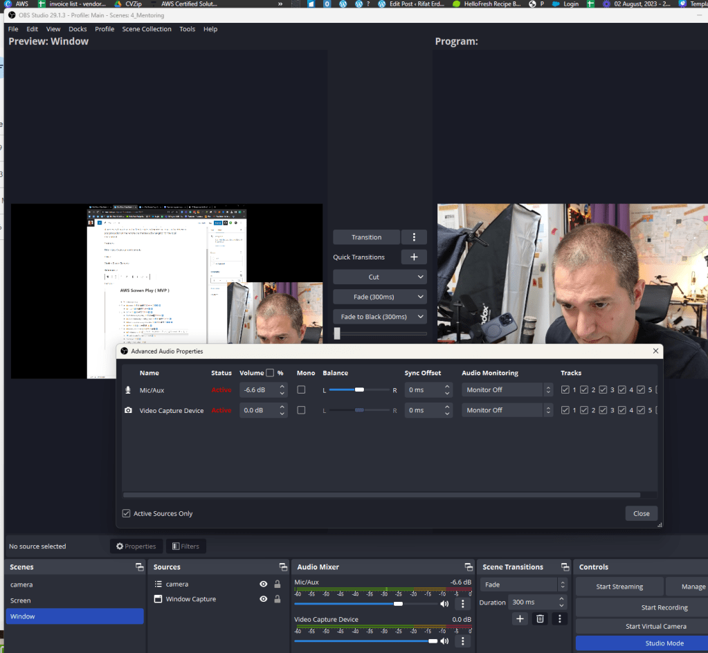 obs audio configuration 1