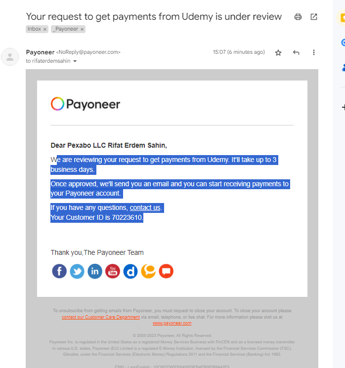 fixing payoneer payout 26
