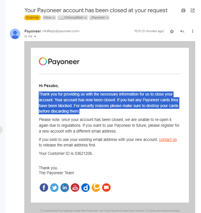 fixing payoneer payout 29