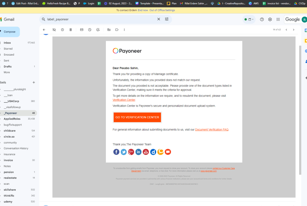 fixing payoneer payout 4