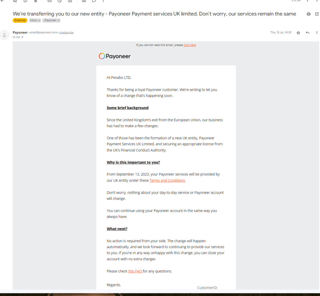 fixing payoneer payout 6