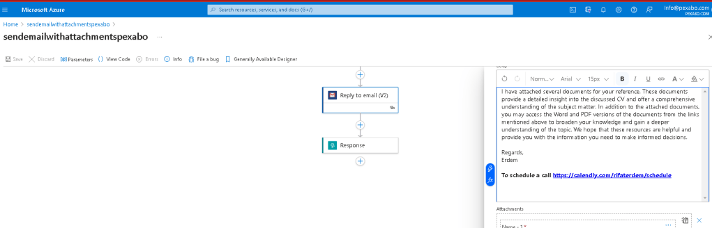 automate email sending 220
