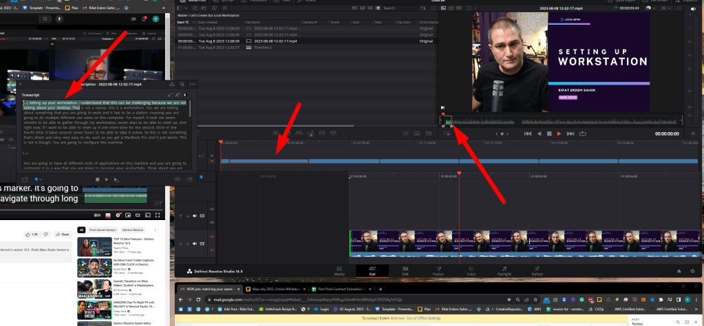 getting the transcripts 11