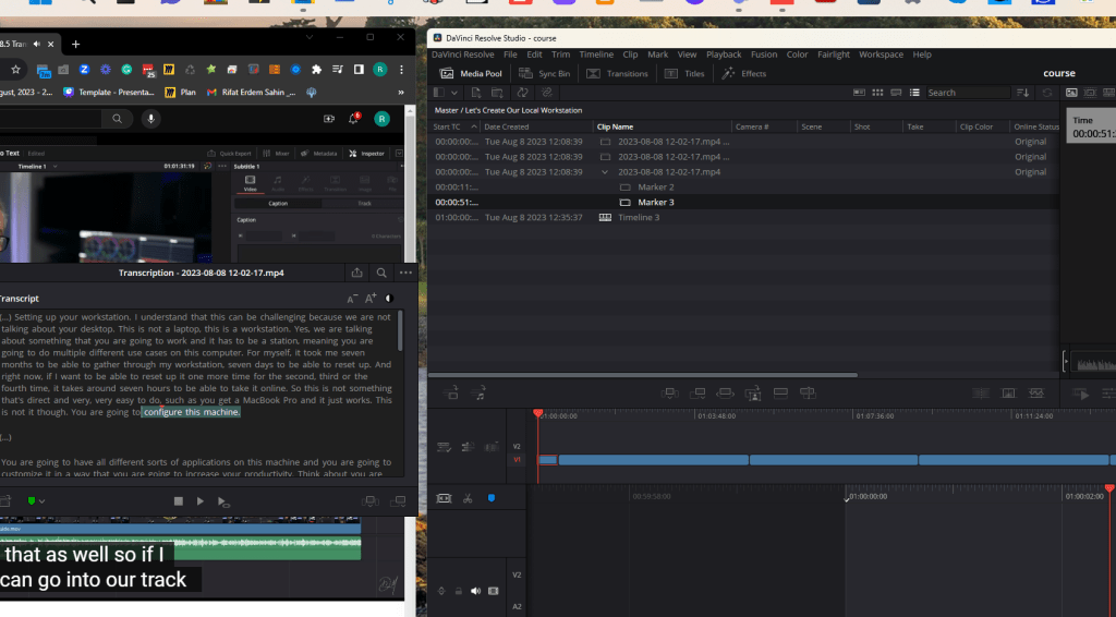 getting the transcripts 13