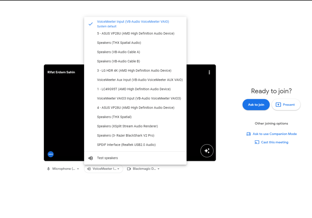 google meet settings 2