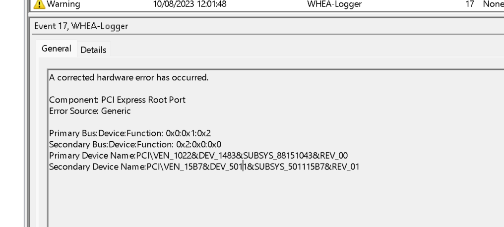 pci card issues 2