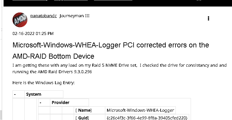 pci card issues 25