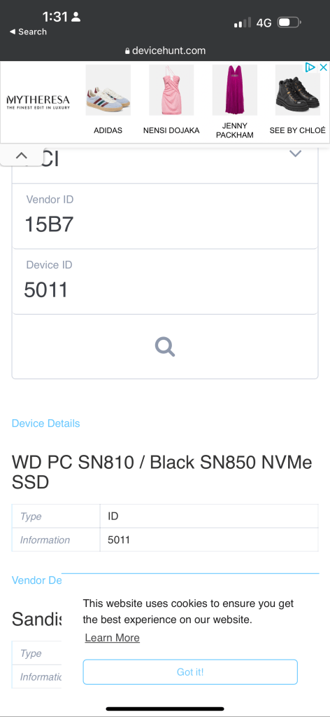 pci card issues 70