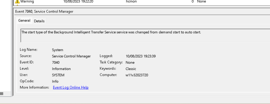 system startup logs 18