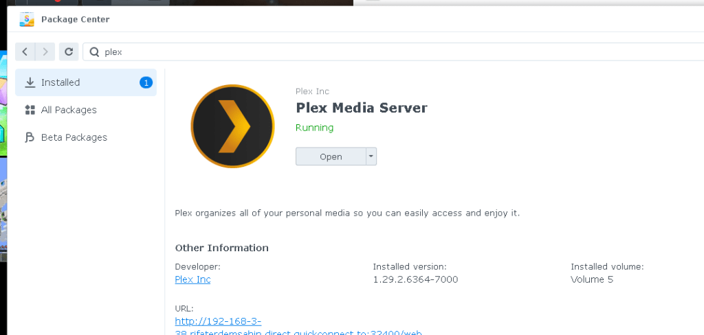 plex on synology 2
