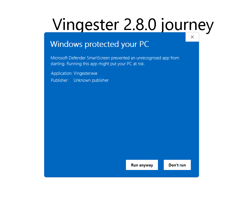 vingester 280 journey 1