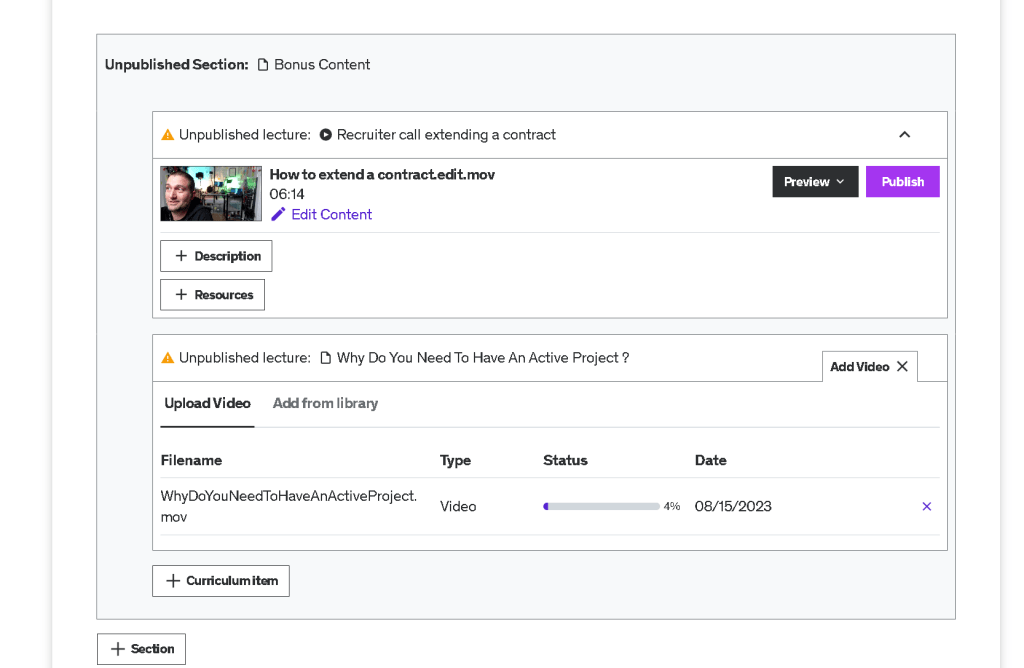 adding bonus content 1