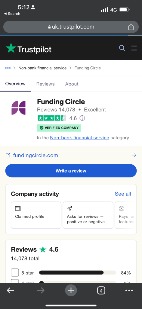 funding circle versus 1